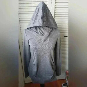 Thyme maternity XXS  Hoodie with asymmetrical zipper detail